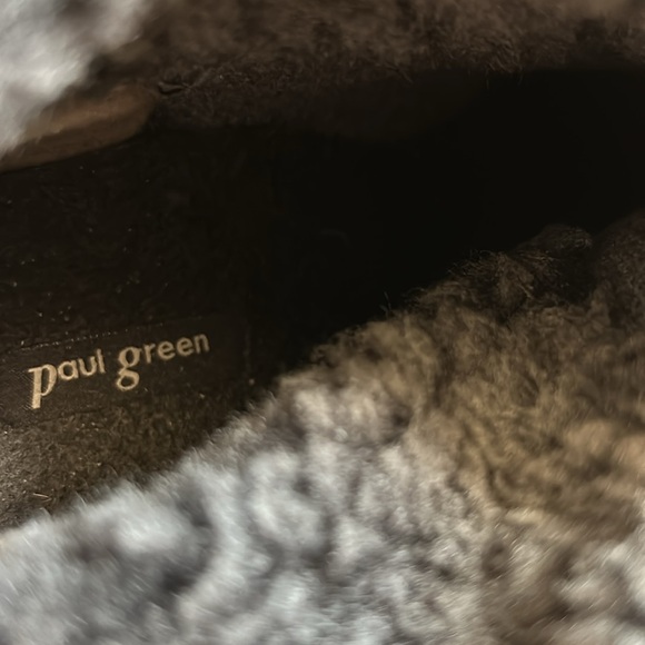 NWOB PAUL GREEN Palmer Fluff 9052-022 Leather/Suede Merino Lined Boots Size US 8 - Picture 7 of 9